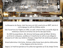 Tablet Screenshot of brasserie-du-casino.fr